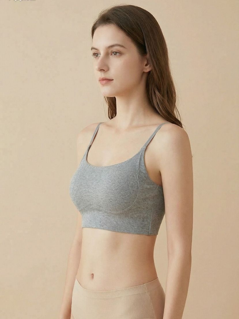 Cotton Ribbed Bra