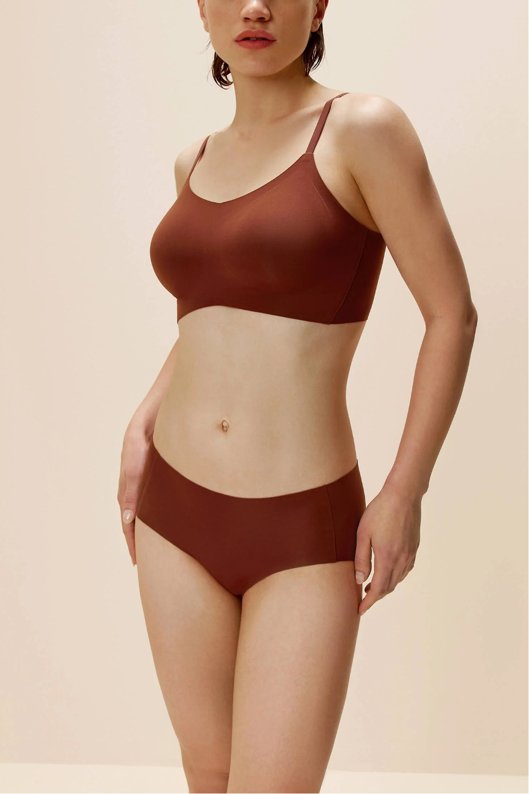 Barely Zero Spaghetti Strap Bra.