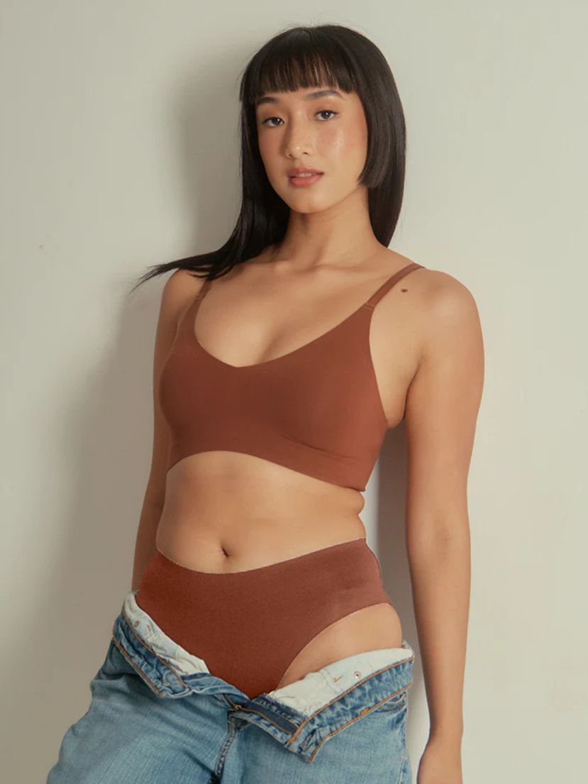 Barely Zero Spaghetti Strap Bra & panty set.