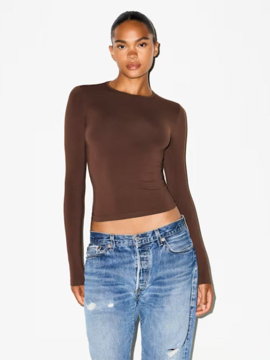 Long Sleeve Fitted T-Shirt