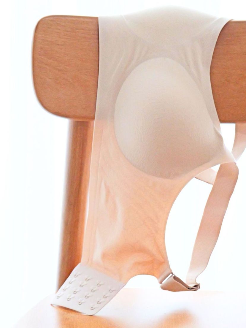 plussizer Cotton ribbed bra (D,E,F ) CUP