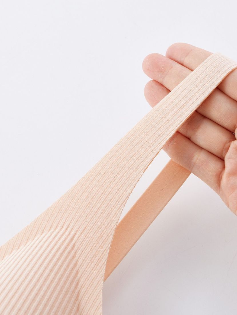 plussizer Cotton ribbed bra (D,E,F ) CUP